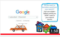 Video link to Be a Google Power Searcher! by Sheridan College Library ~ 6 Nov 2016 ~ 1:50 min